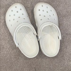 all white crocs